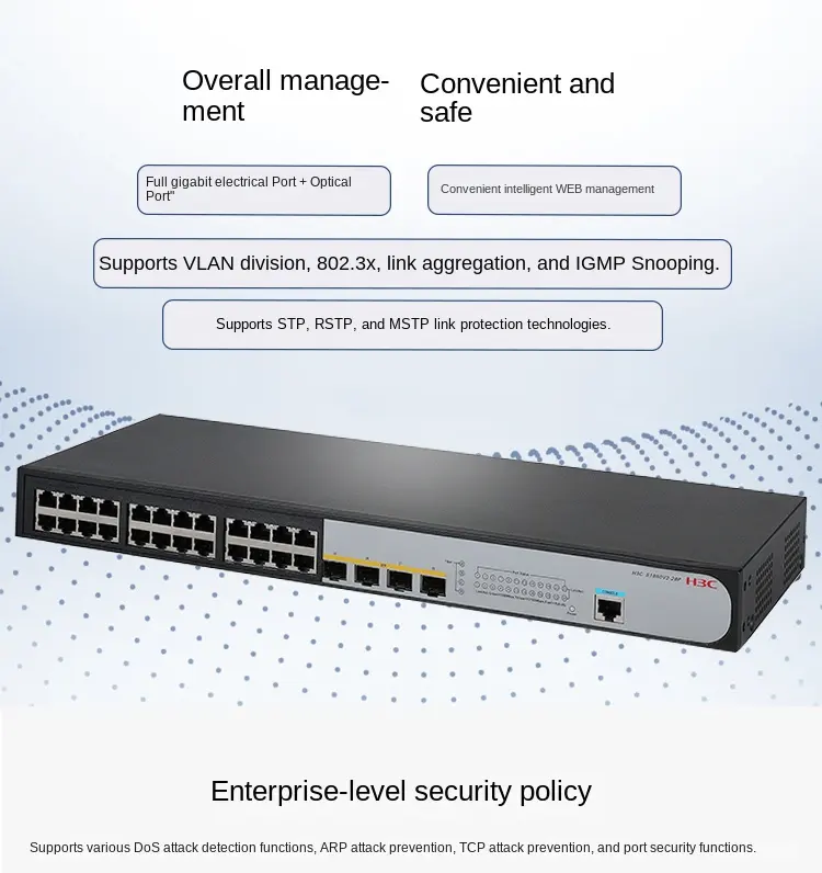 Thiết bị chuyển mạch Switch H3C SMB-S1850v2-28P-GL