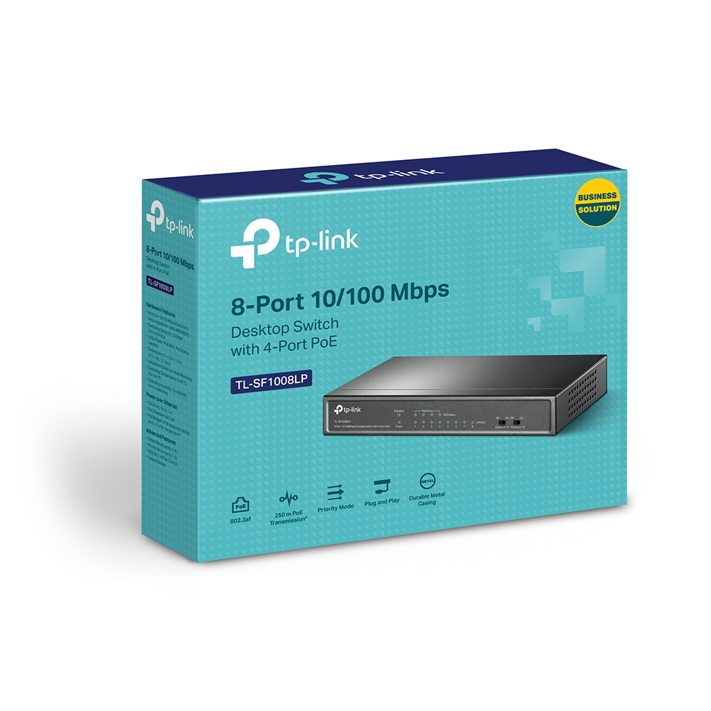 Thiết bị chuyển mạch Switch PoE TP-Link TL-SF1008LP
