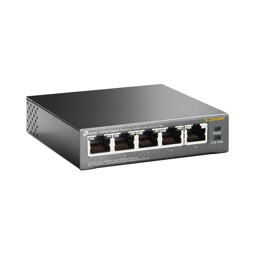 Thiết bị mạng Switch PoE TPLink 5P TL-SG1005P