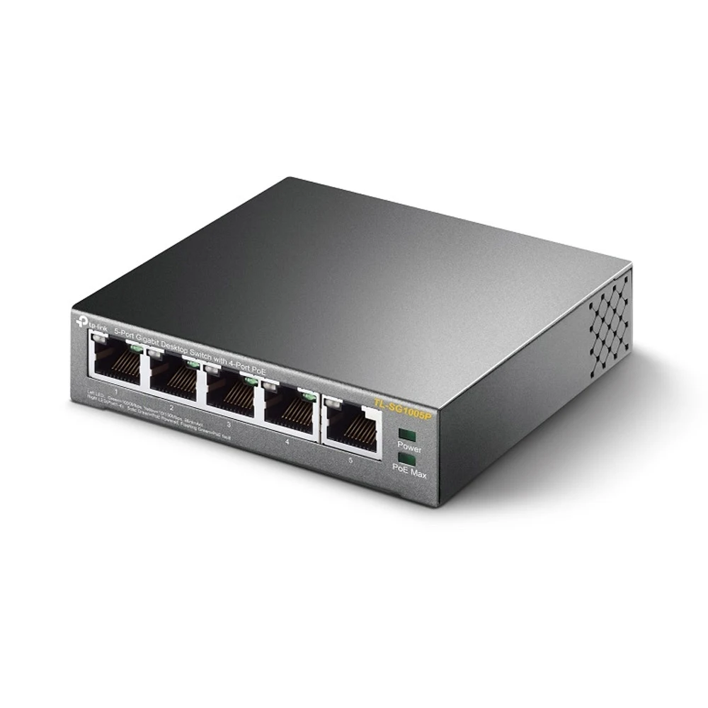 Thiết bị mạng Switch PoE TPLink 5P TL-SG1005P